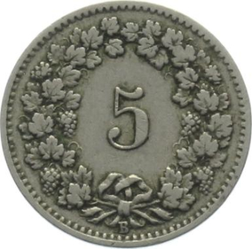 5 Rappen 1900 B